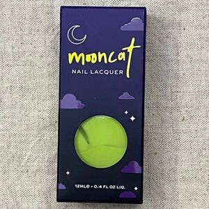 New Mooncat Nail Lacquer Highway Glow Neon Green Vegan Cruelty Free 12ml